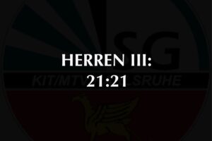 Mehr über den Artikel erfahren Herren Bezirksklasse: SG KIT/MTV Karlsruhe vs Post Südstadt Karlsruhe 2 – 21:21