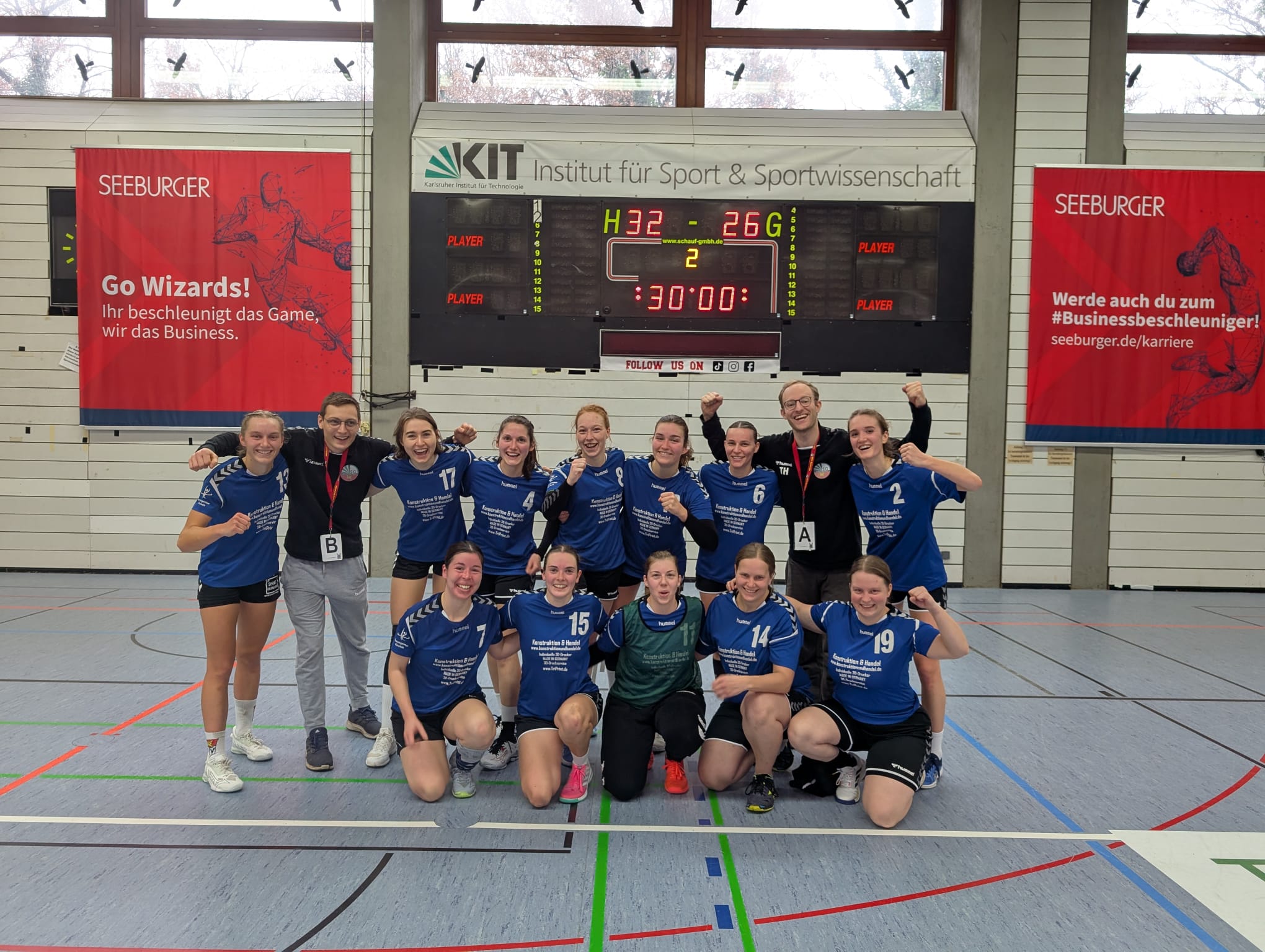 Du betrachtest gerade Damen Bezirksoberliga: SG KIT/MTV Karlsruhe 2 vs. TG Neureut 2 – 32:26